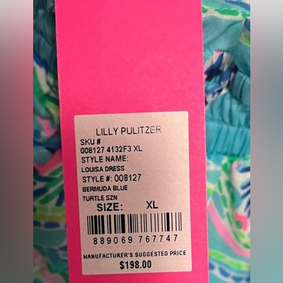 NWT Lilly Pulitzer Louisa Off the Shoulder Dress XL - Picture 6 of 6